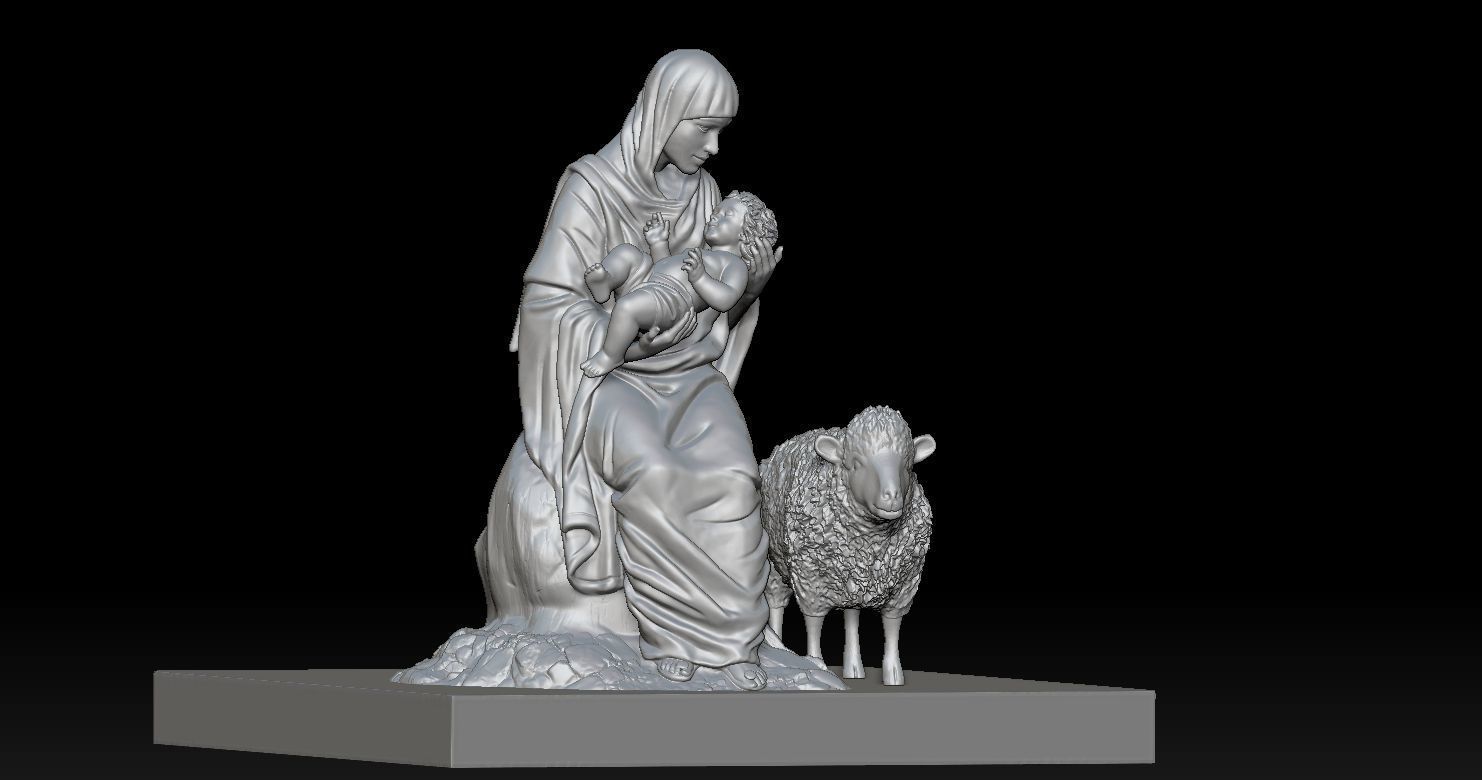 3D printed model of Jesus Nativity - Nativity scene 3D print model_24