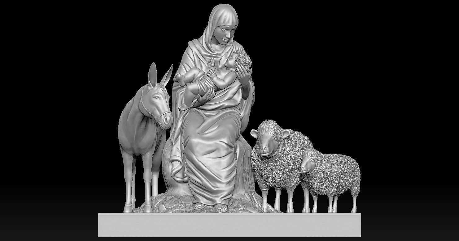 3D printed model of Jesus Nativity - Nativity scene 3D print model_13