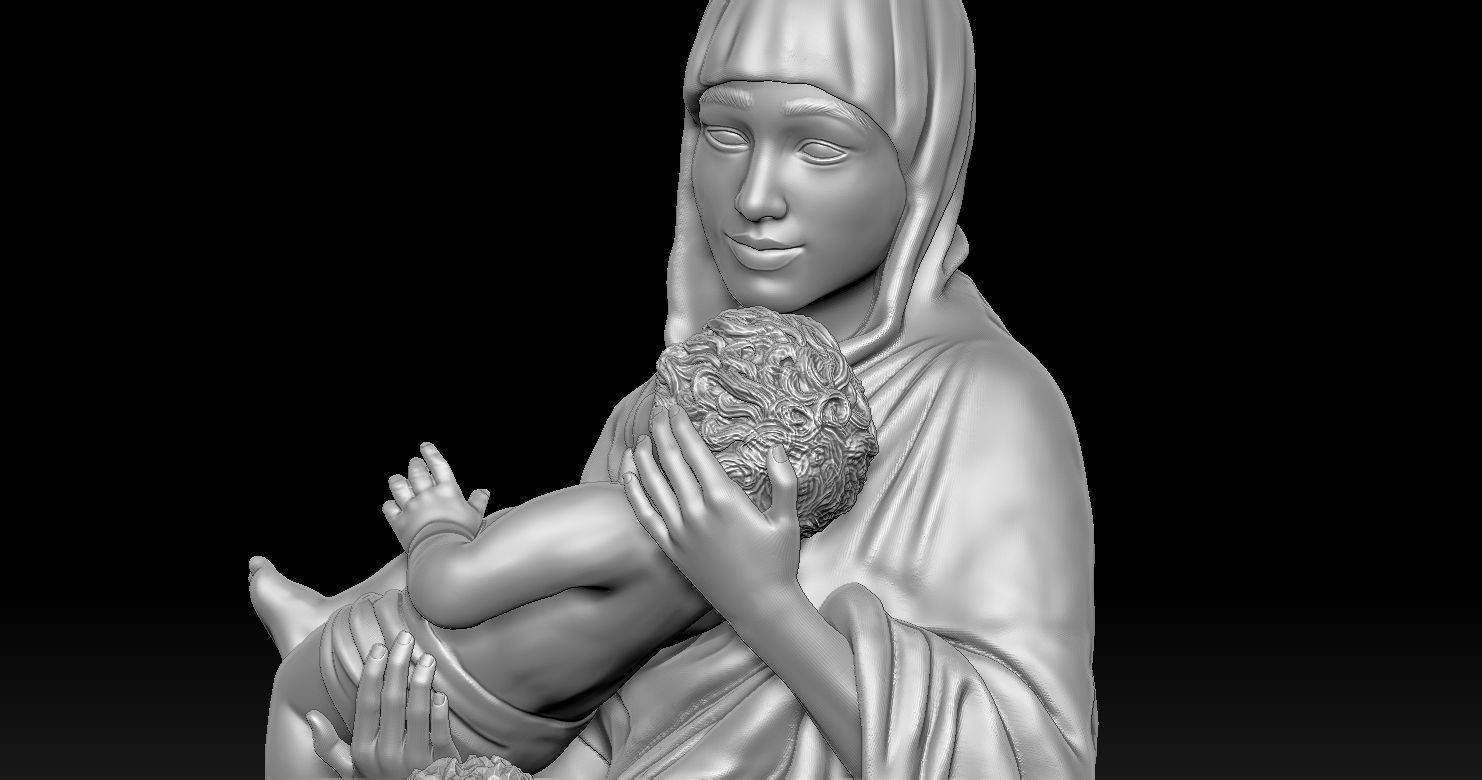 3D printed model of Jesus Nativity - Nativity scene 3D print model_34