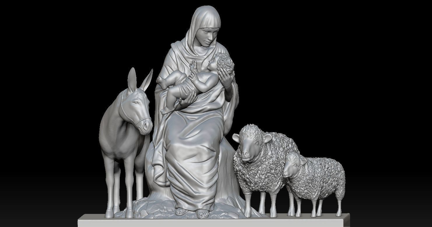 3D printed model of Jesus Nativity - Nativity scene 3D print model_28