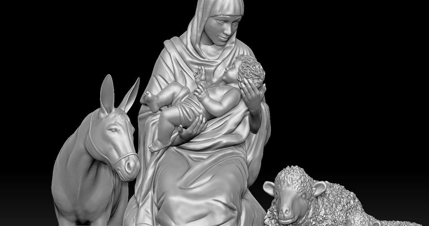 3D printed model of Jesus Nativity - Nativity scene 3D print model_14