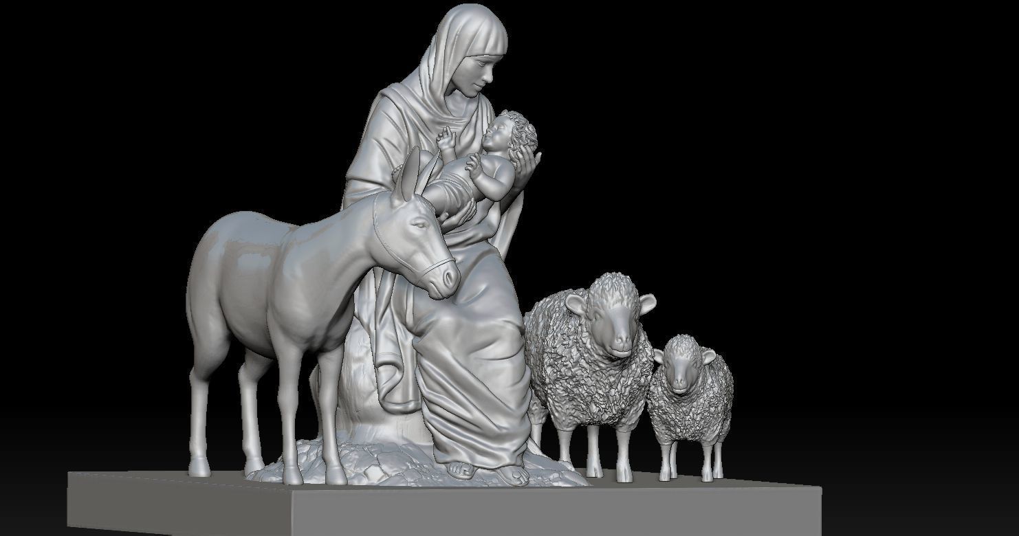 3D printed model of Jesus Nativity - Nativity scene 3D print model_23