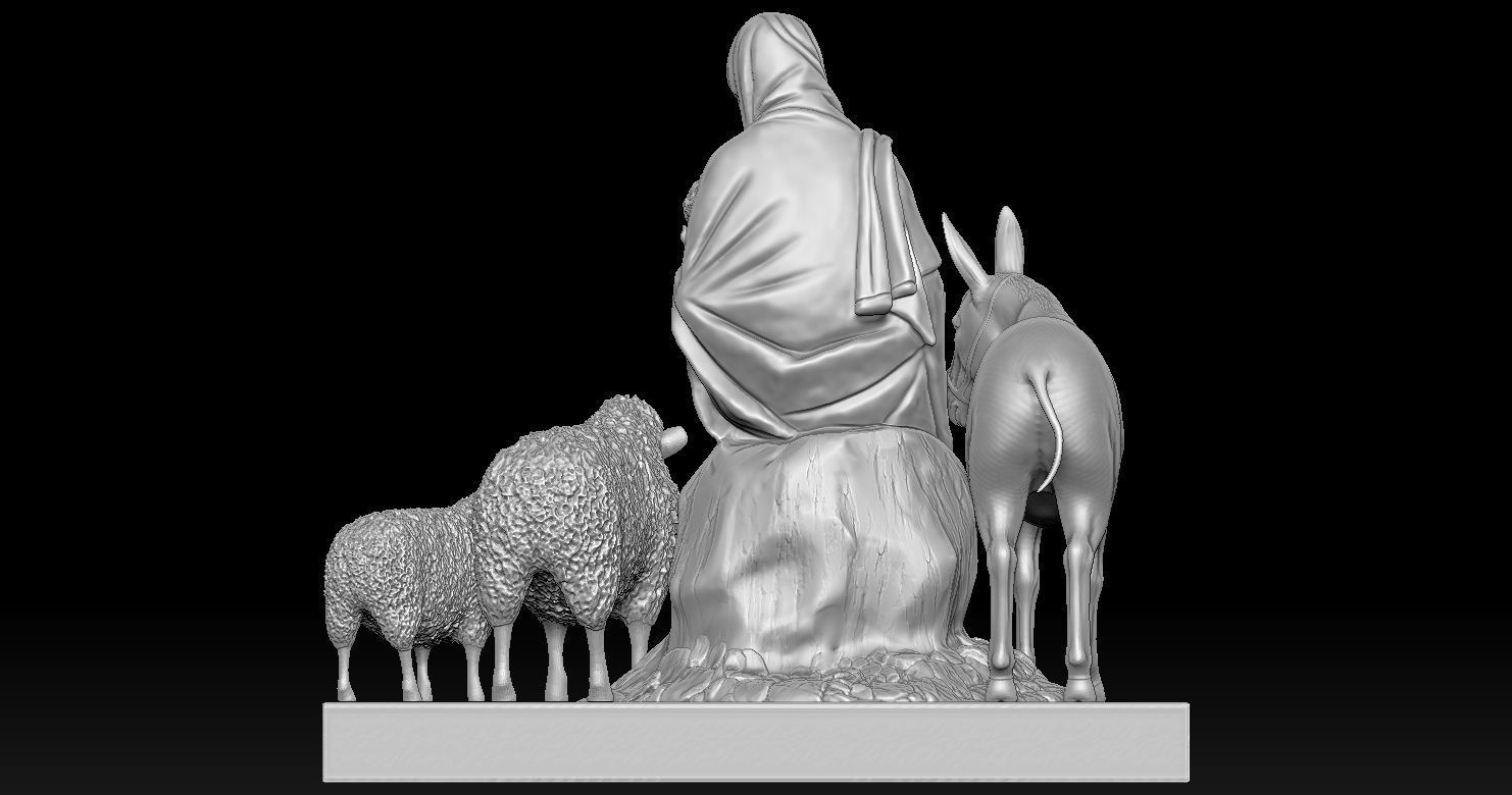 3D printed model of Jesus Nativity - Nativity scene 3D print model_12