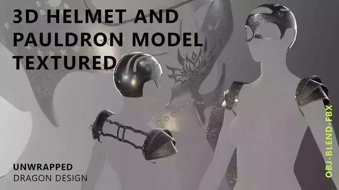 Dragon helmet and pauldron 