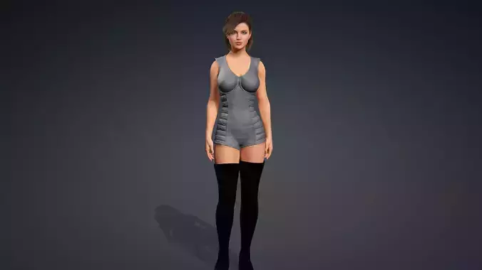 Sexy Character - Fully Rigged 3D model
