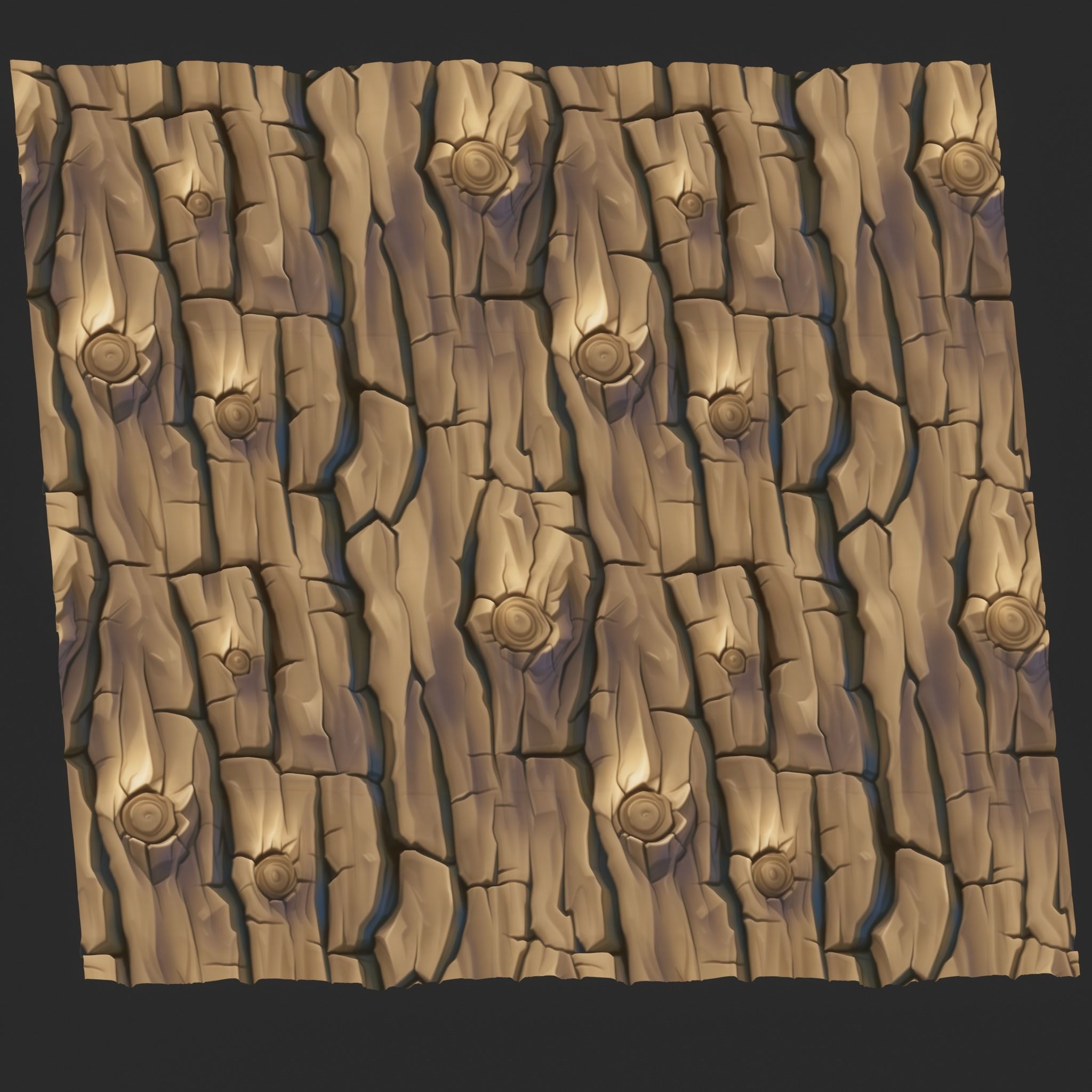 Stylized Bark Seamless Texture Texture_3