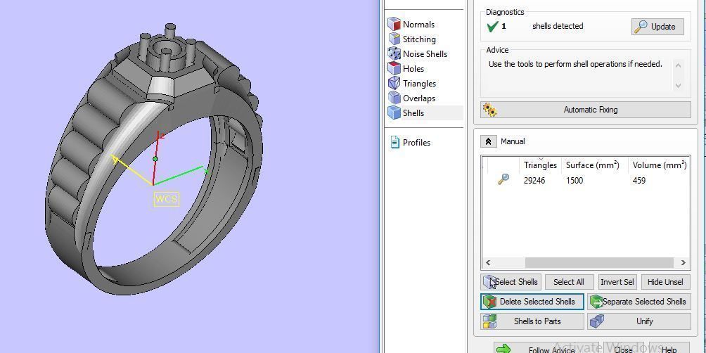man ring 3D print model_18