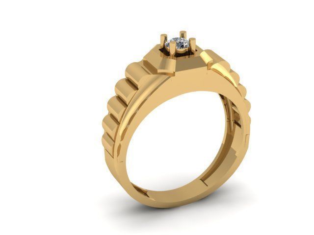 man ring 3D print model_6
