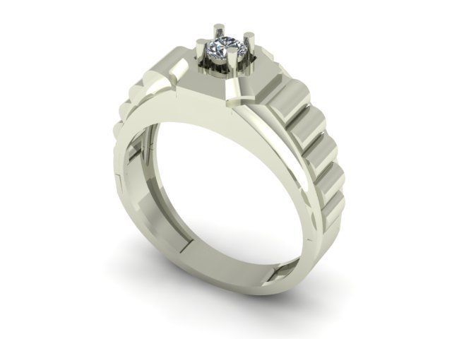 man ring 3D print model_1