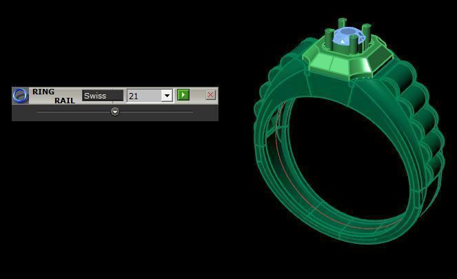 man ring 3D print model_14