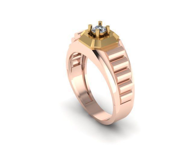 man ring 3D print model_5