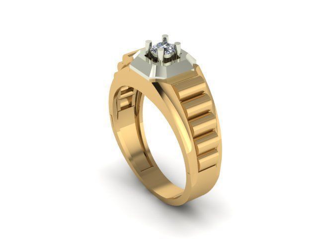 man ring 3D print model_3