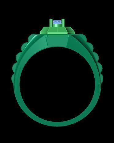 man ring 3D print model_11