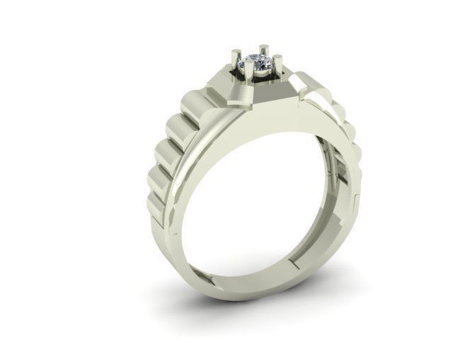 man ring 3D print model_7