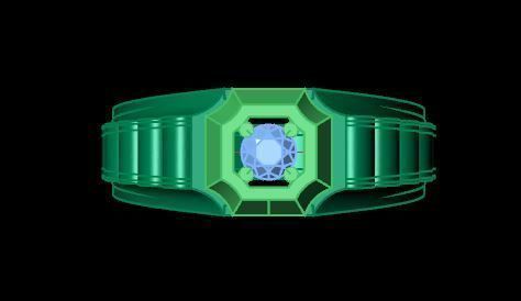 man ring 3D print model_10