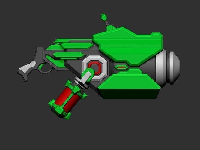 Alien Gun - Gun based on a random concept on Pinterest Free 3D print model