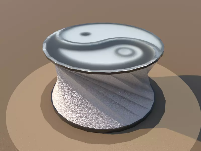 Yin and Yang Table 3D model_0