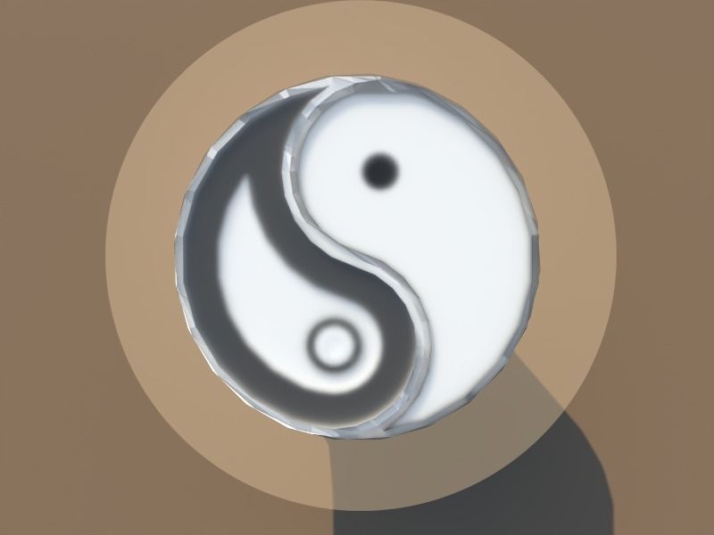 Yin and Yang Table 3D model_2