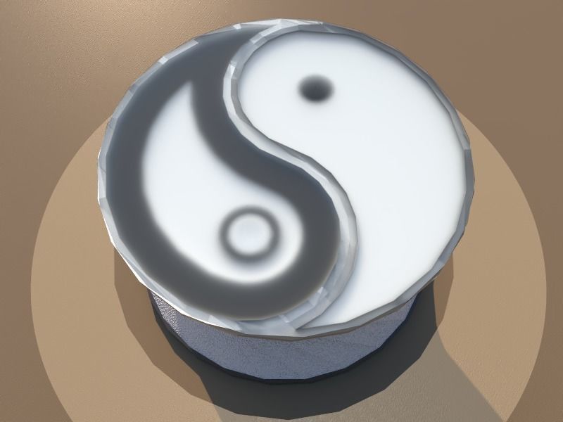 Yin and Yang Table 3D model_1