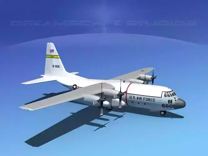 Lockheed C-130 Hercules USAF 2 3D model