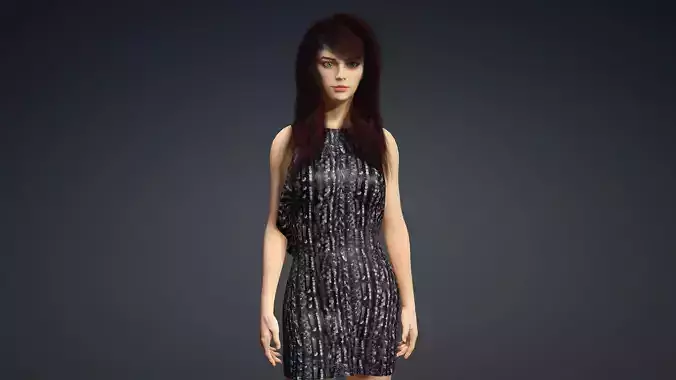 Sexy Character - Fully Rigged 3D model