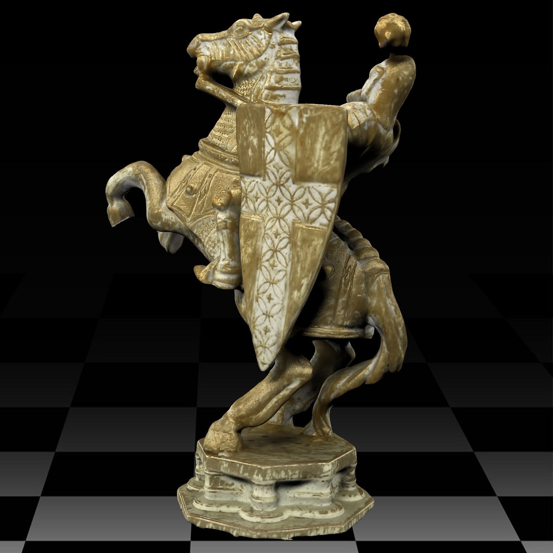 Harry Potter Wizard Chess Low-poly 3D model_7