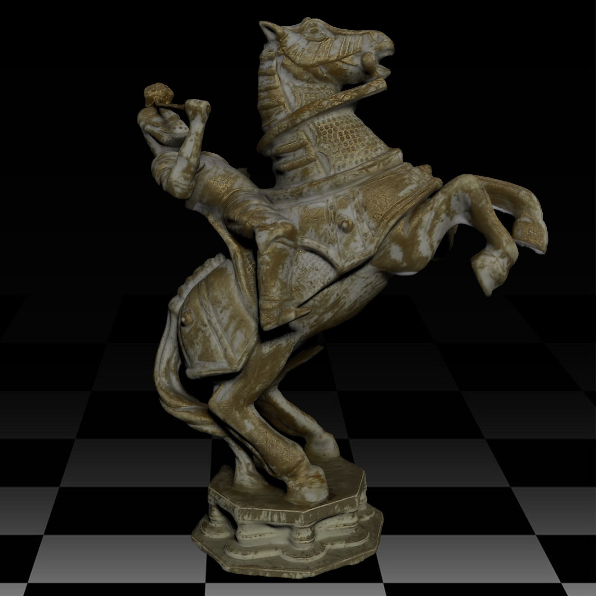 Harry Potter Wizard Chess Low-poly 3D model_10