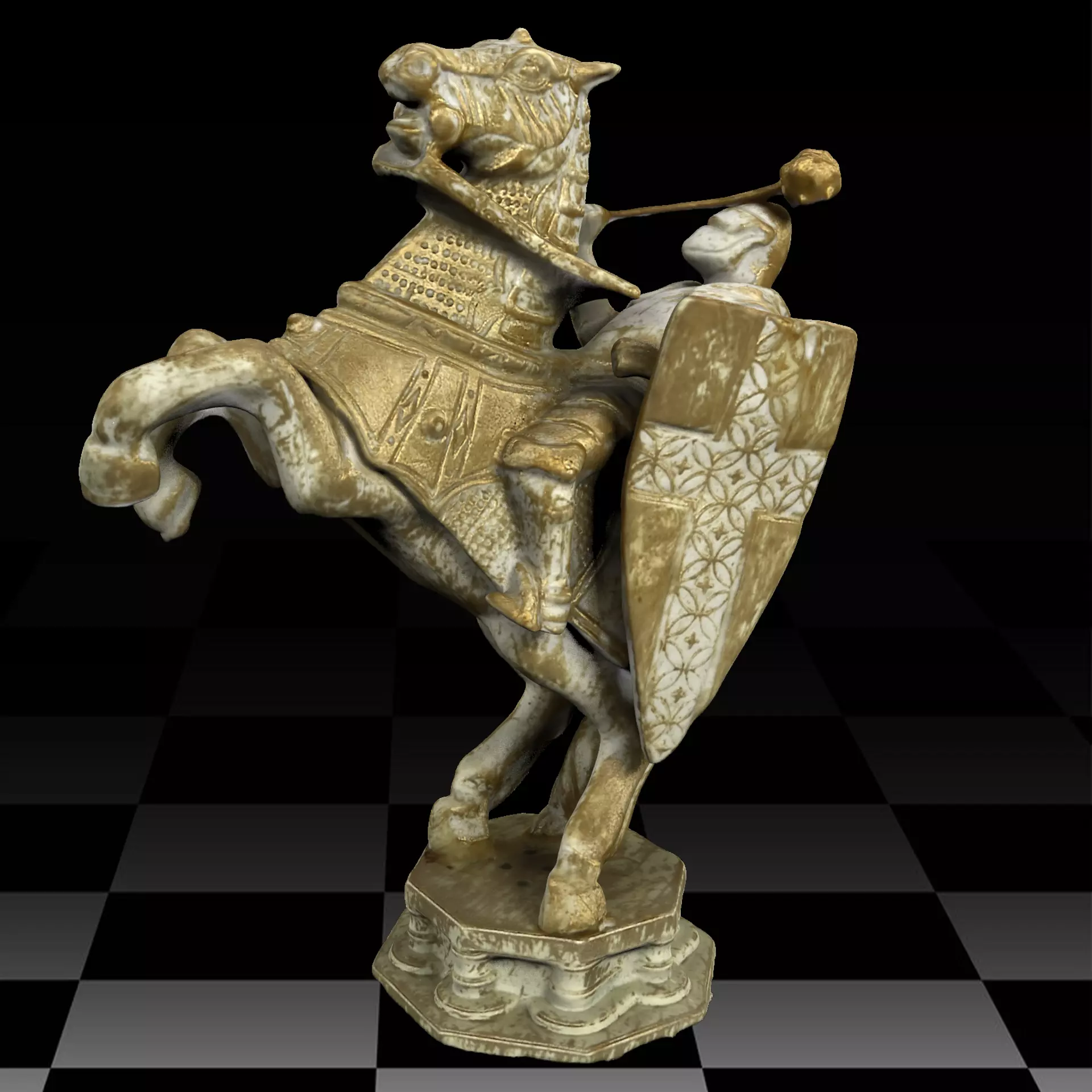 Harry Potter Wizard Chess Low-poly 3D model_0