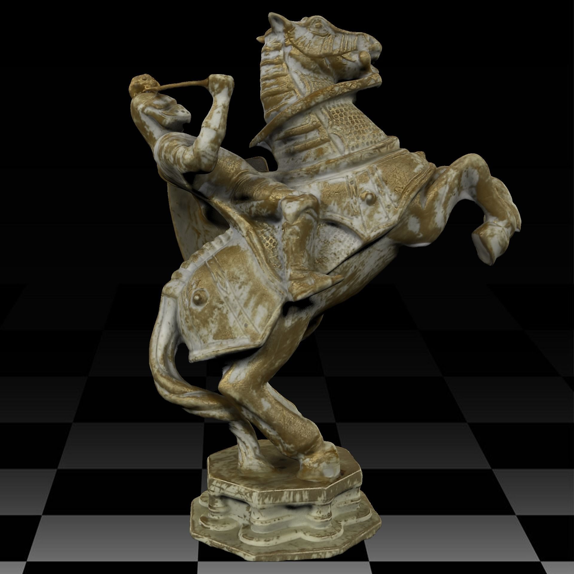 Harry Potter Wizard Chess Low-poly 3D model_9