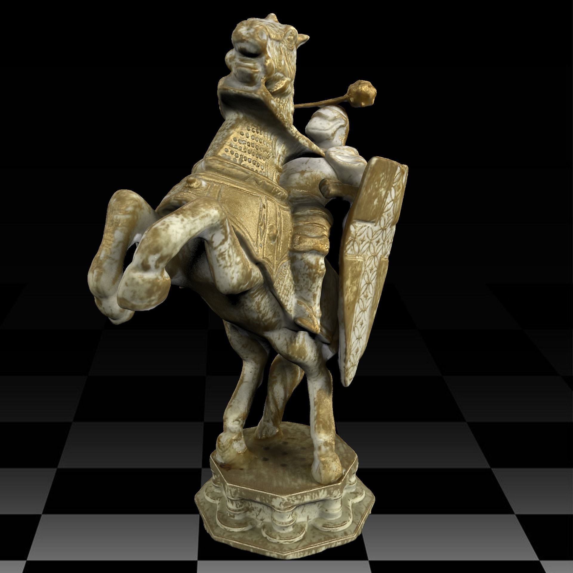 Harry Potter Wizard Chess Low-poly 3D model_6