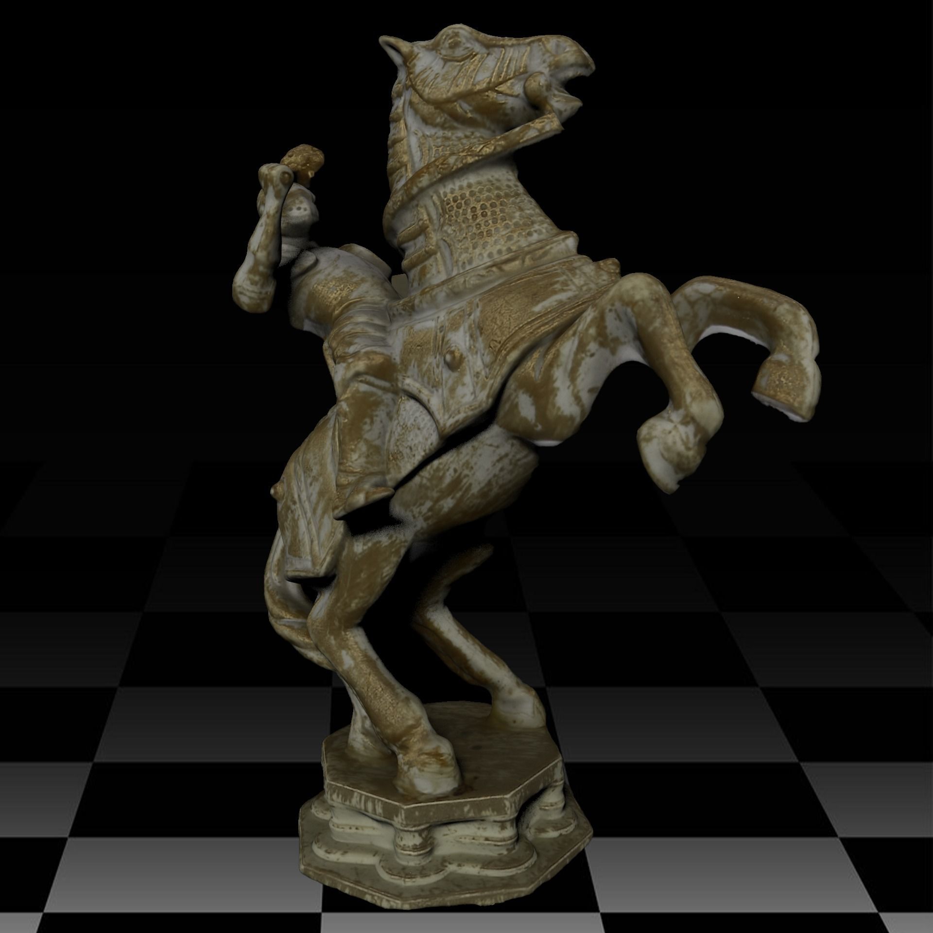 Harry Potter Wizard Chess Low-poly 3D model_4