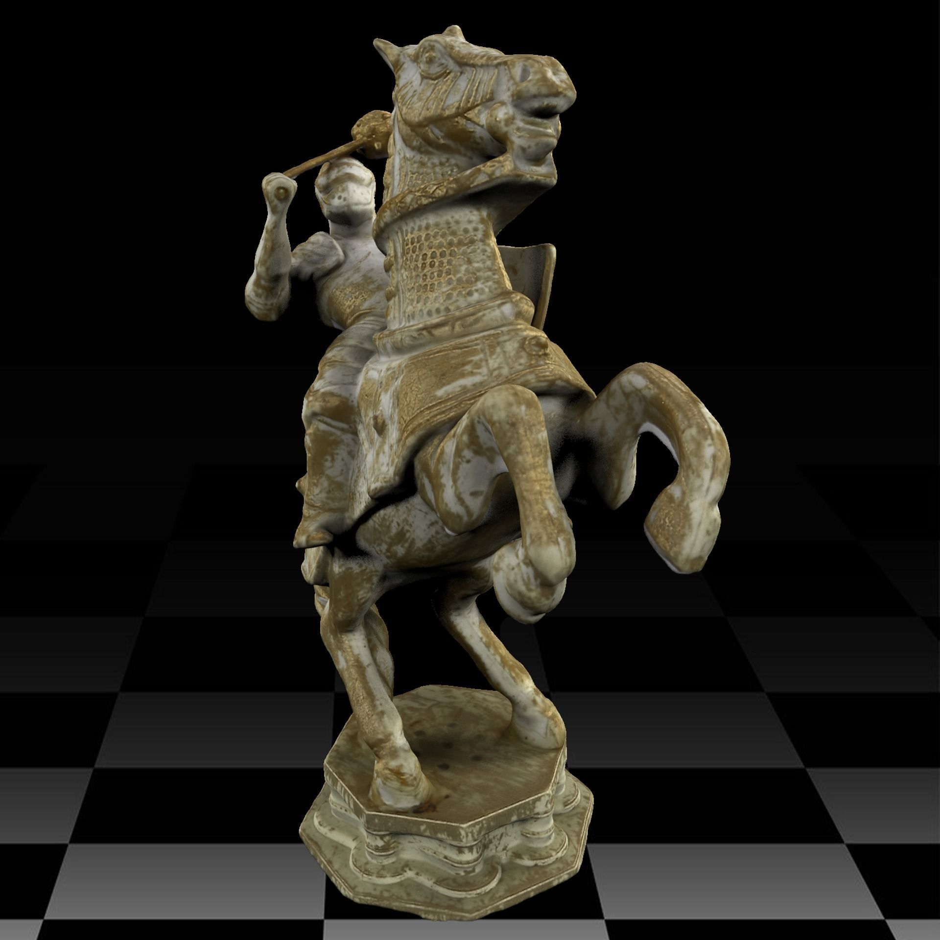 Harry Potter Wizard Chess Low-poly 3D model_5