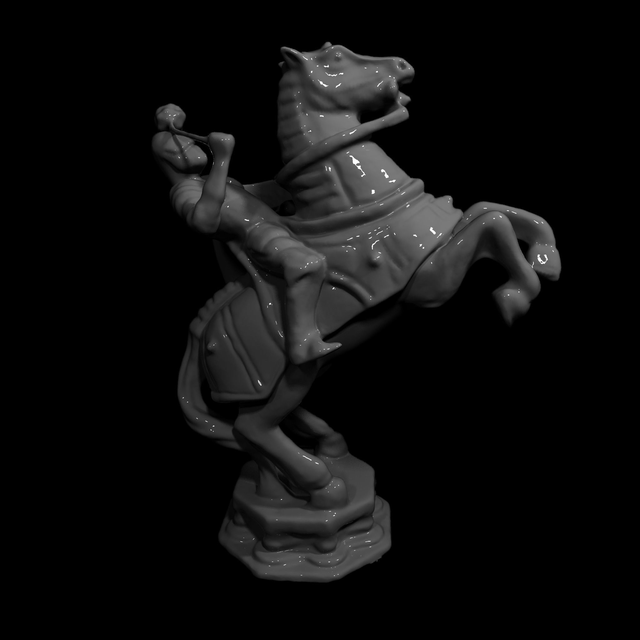 Harry Potter Wizard Chess Low-poly 3D model_2