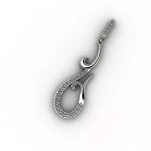 Curved Diamond Necklace