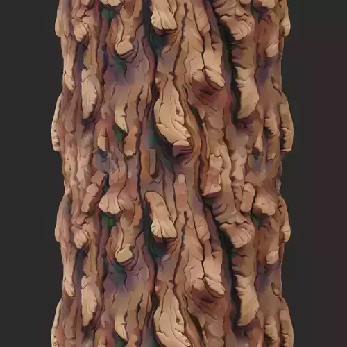 Stylized Bark Seamless Texture