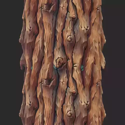  Stylized Bark Seamless Texture