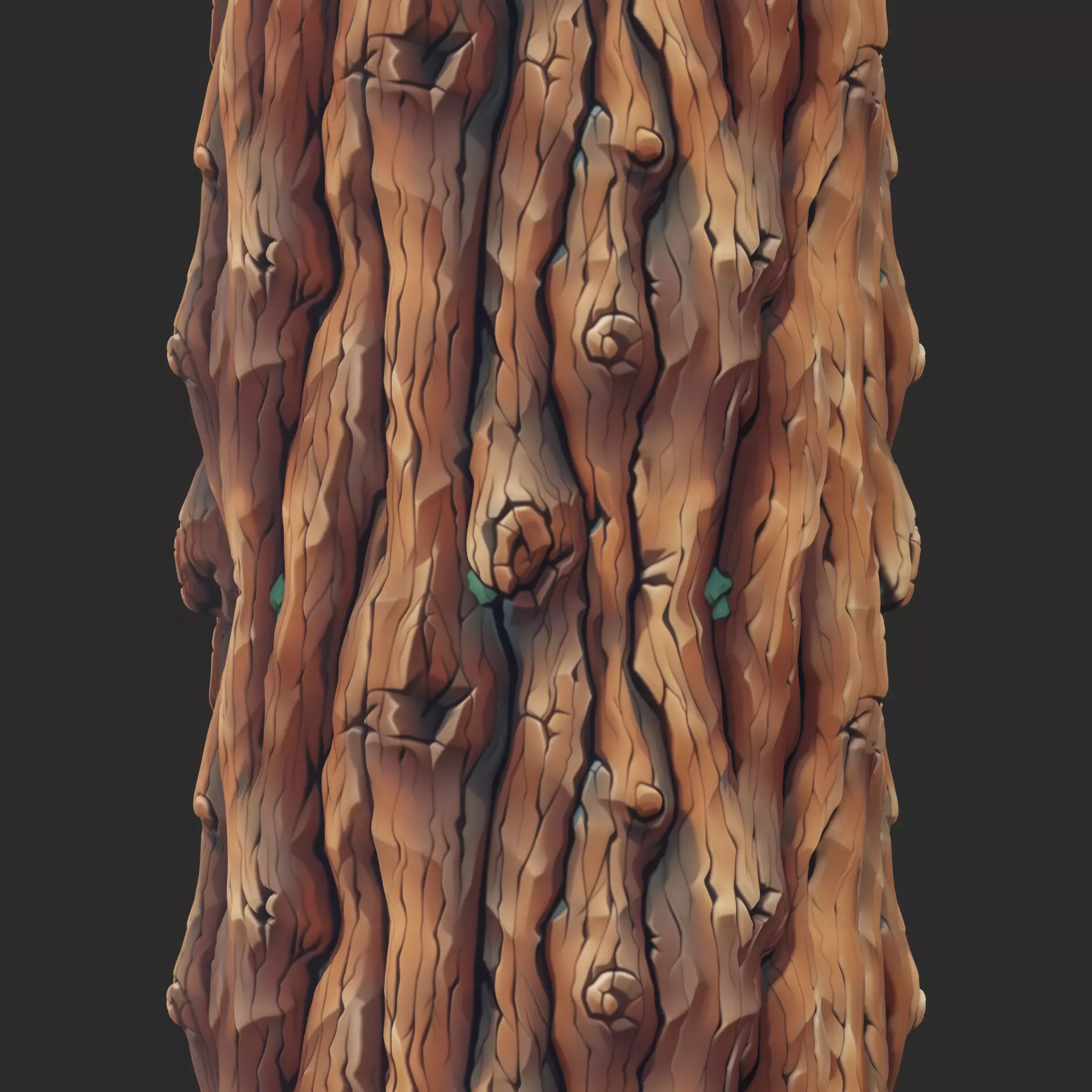  Stylized Bark Seamless Texture Texture_0