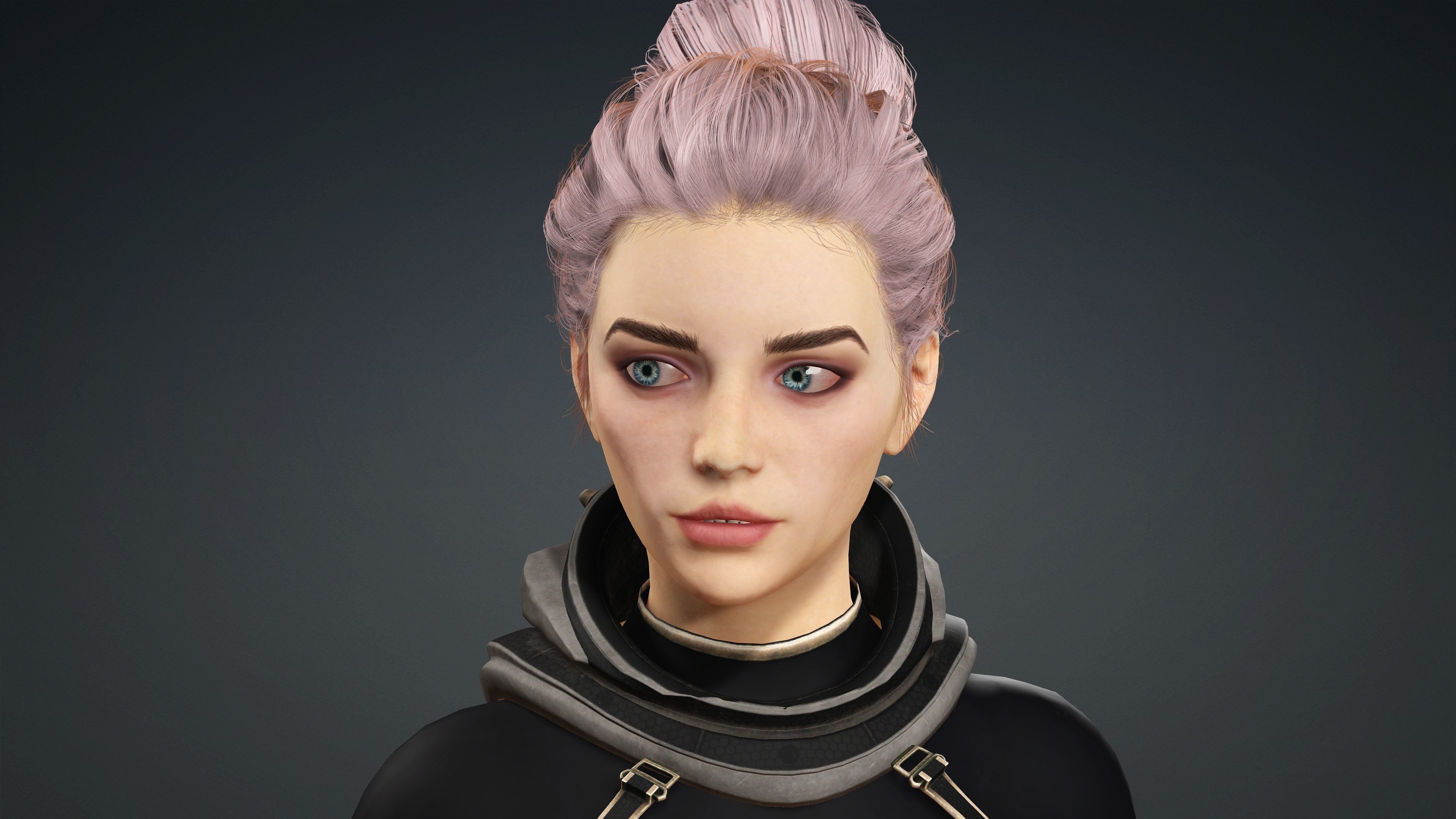 Sexy Character - Fully Rigged 3D model Low-poly 3D model_2