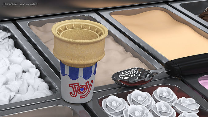 JOY 40 Flat Bottom Jacketed Cake Cone 3D model