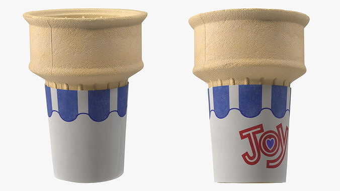 JOY 40 Flat Bottom Jacketed Cake Cone 3D model 7