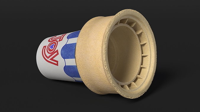JOY 40 Flat Bottom Jacketed Cake Cone 3D model 4