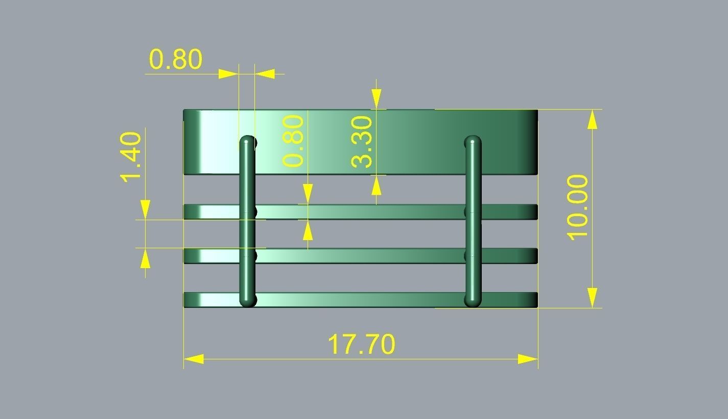Screws Links Bracelet with clasp box  3D print model_10