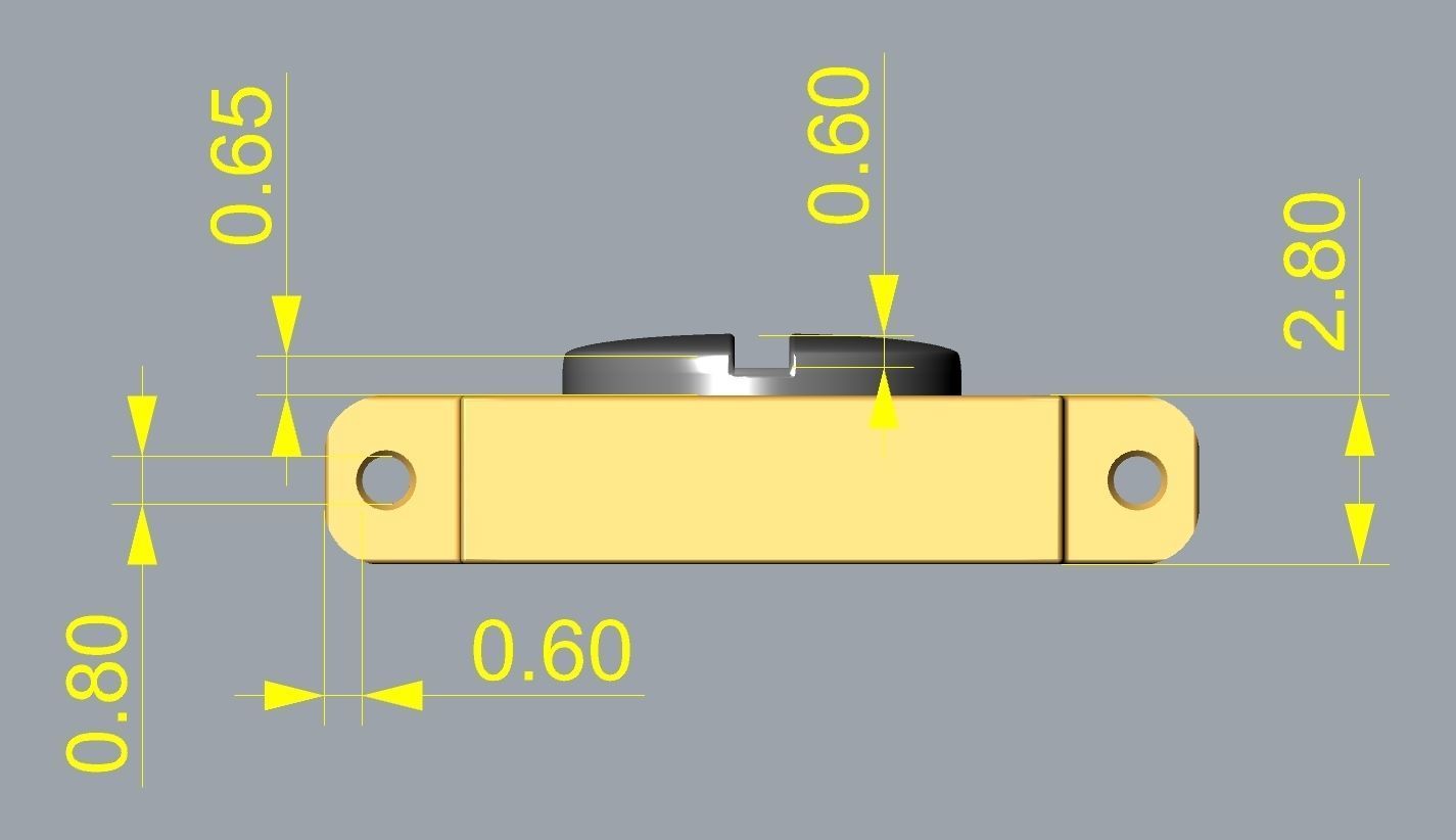 Screws Links Bracelet with clasp box  3D print model_13