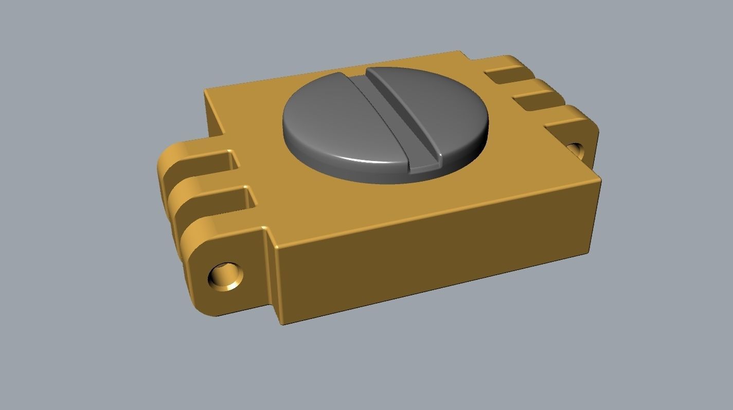 Screws Links Bracelet with clasp box  3D print model_7