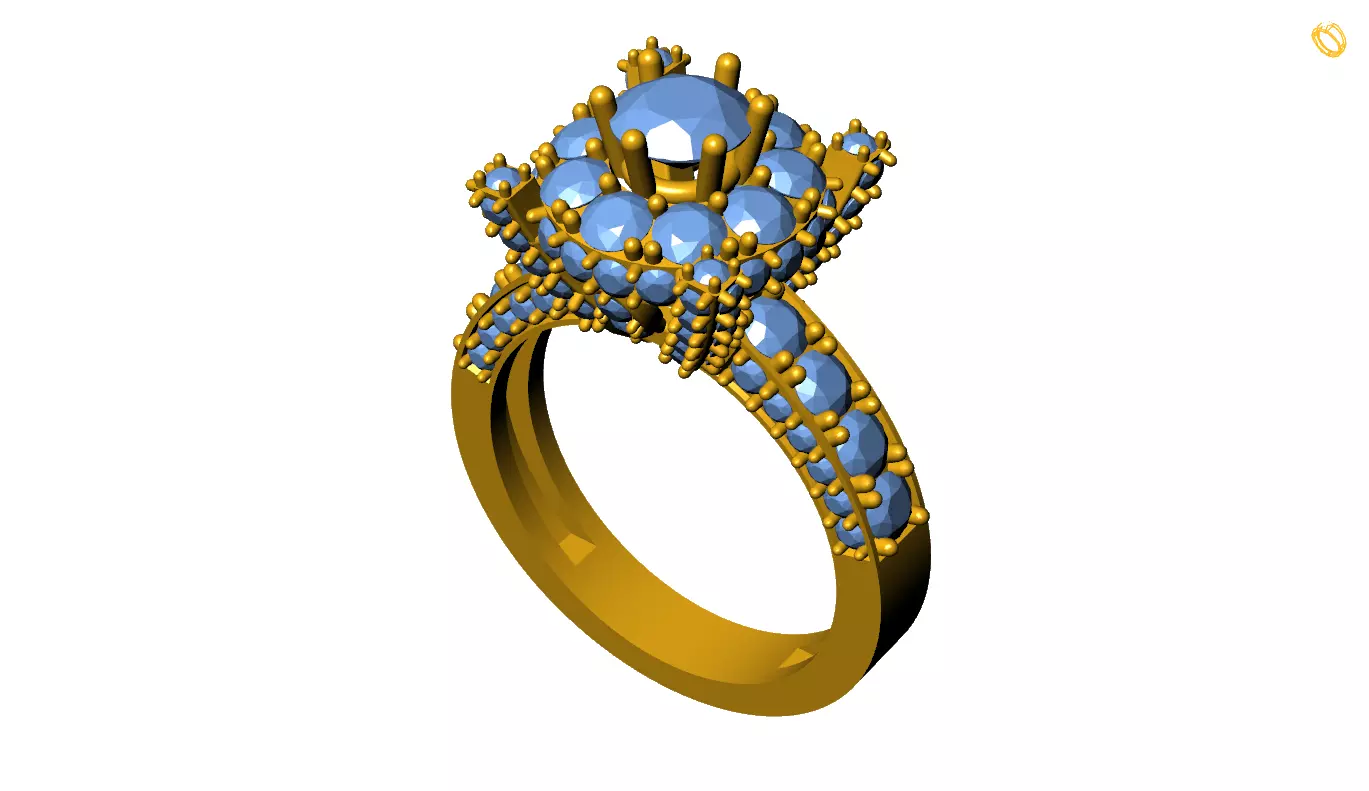 Diamond Ring Free 3D print model
