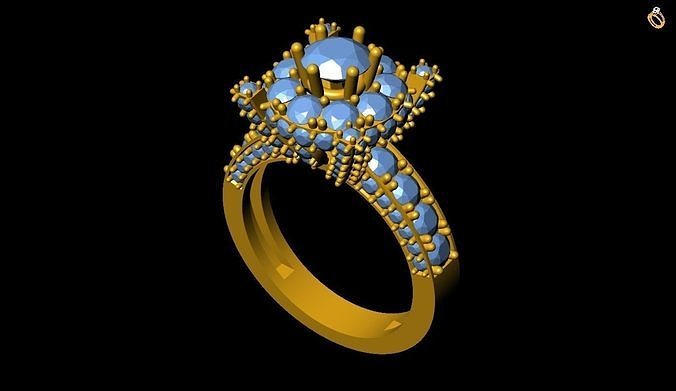 Diamond Ring Free 3D print model
