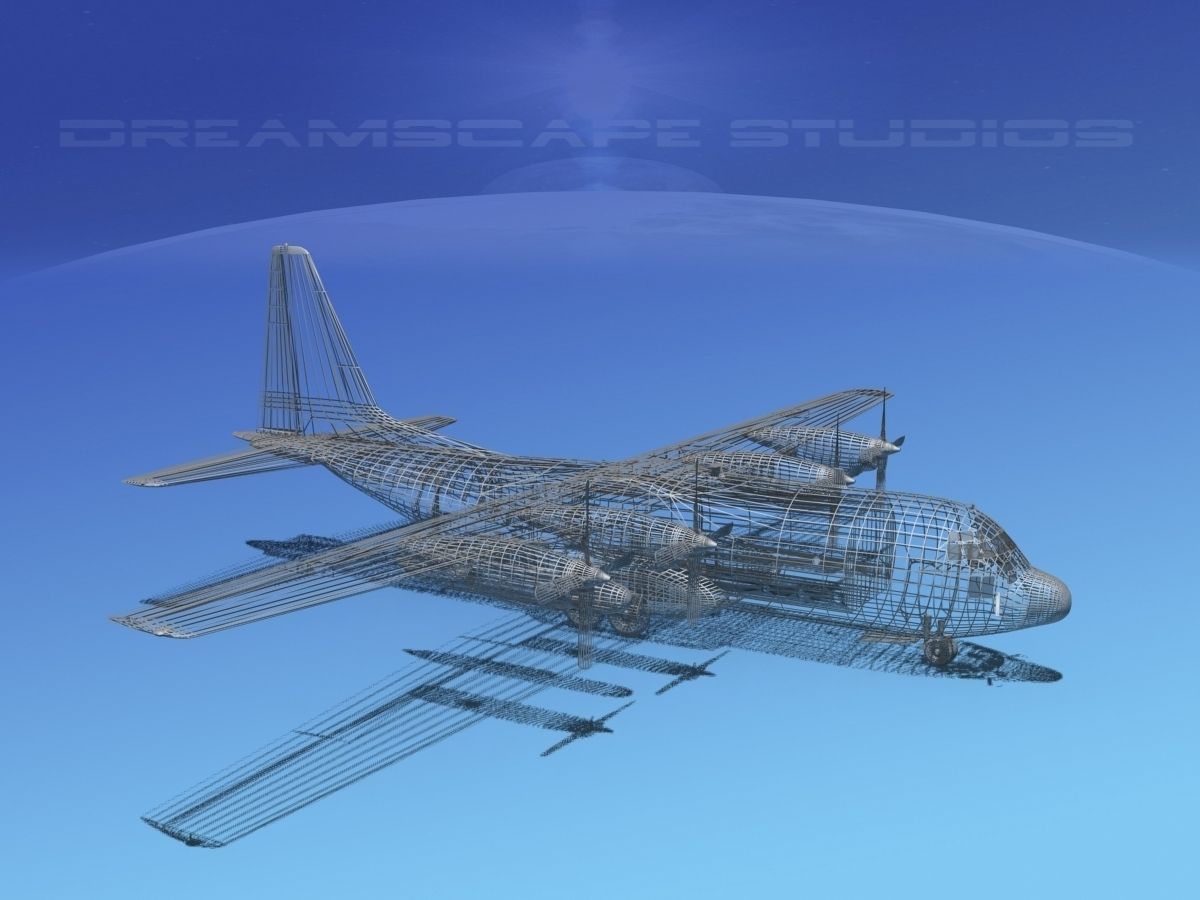 Lockheed C-130 Hercules USAF 3 3D model_14