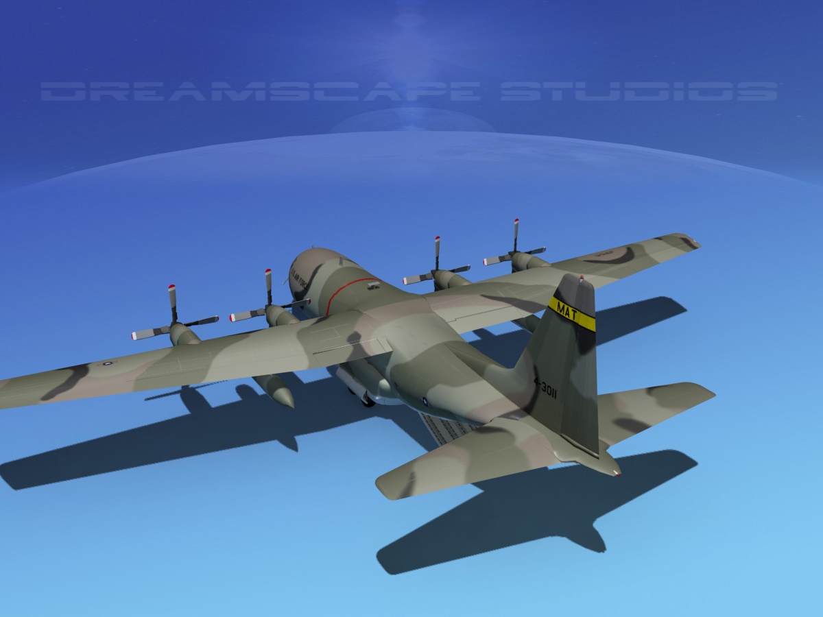 Lockheed C-130 Hercules USAF 3 3D model_8