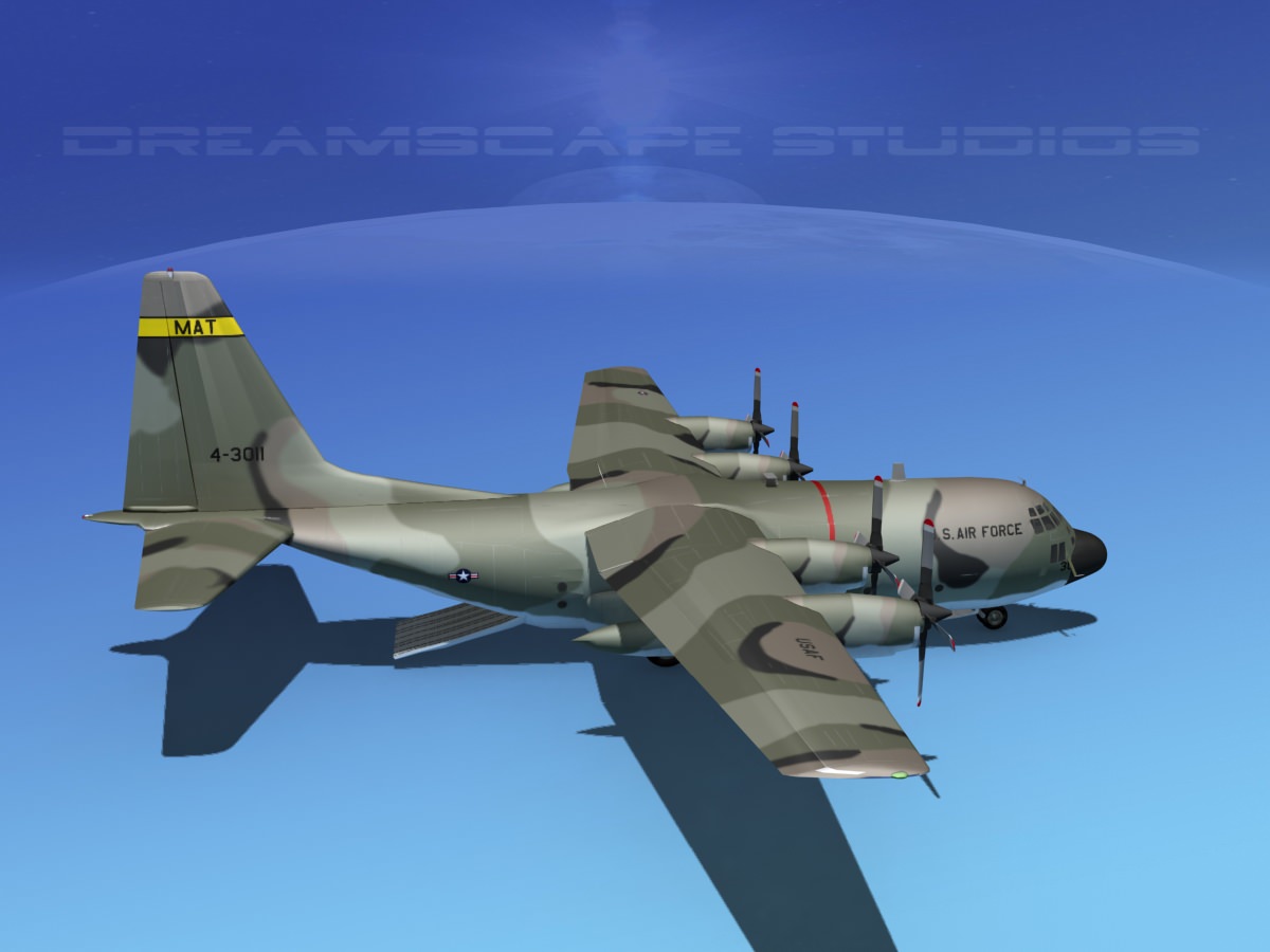 Lockheed C-130 Hercules USAF 3 3D model_5
