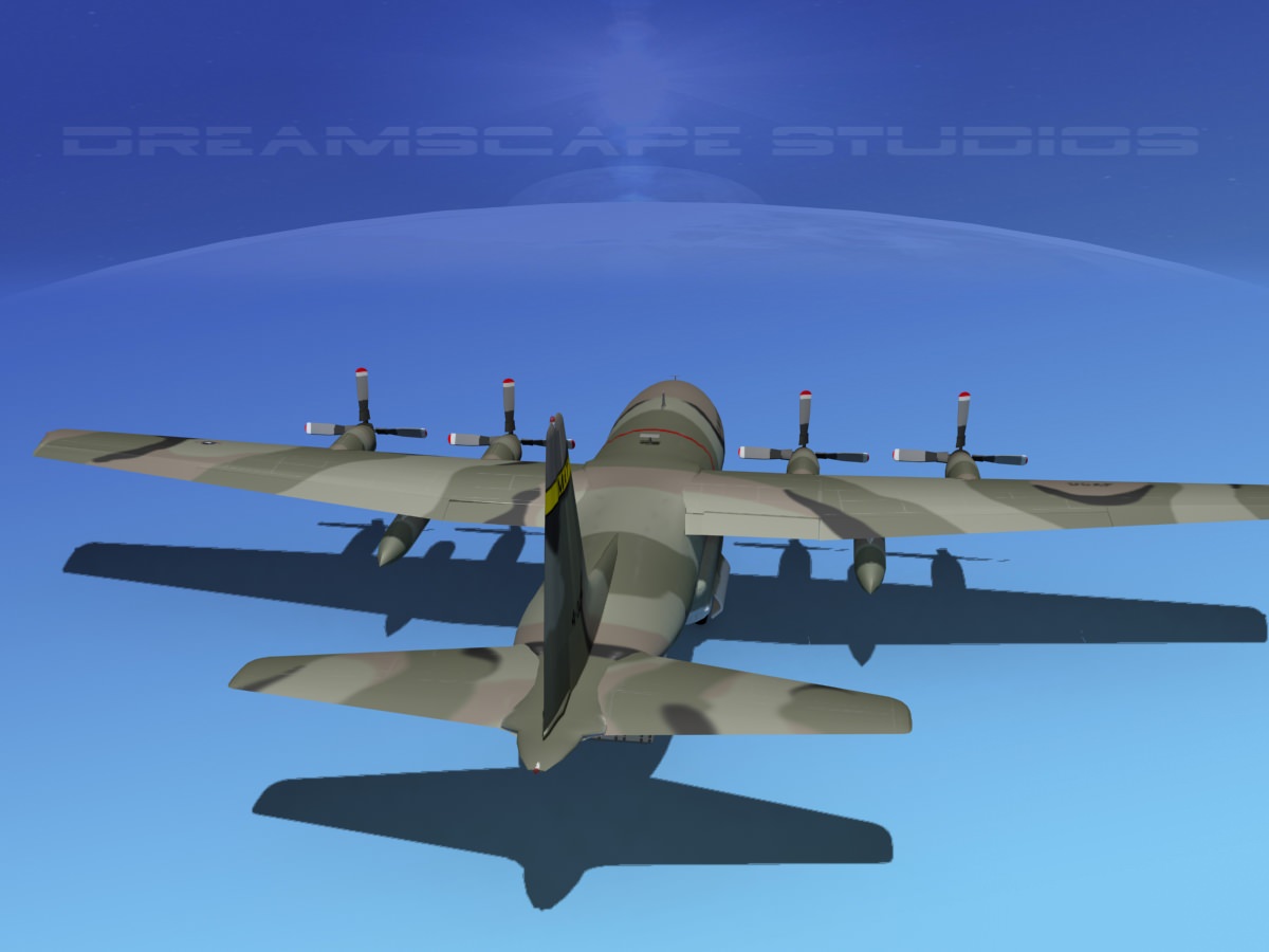 Lockheed C-130 Hercules USAF 3 3D model_7